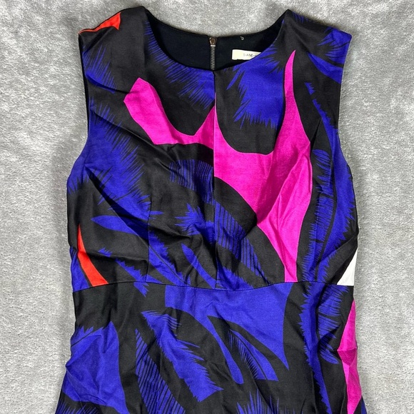 Diane VonFurstenberg Dress Womens 2 Yvette Silk Poppy Vibrant Party Feminine - Picture 4 of 9